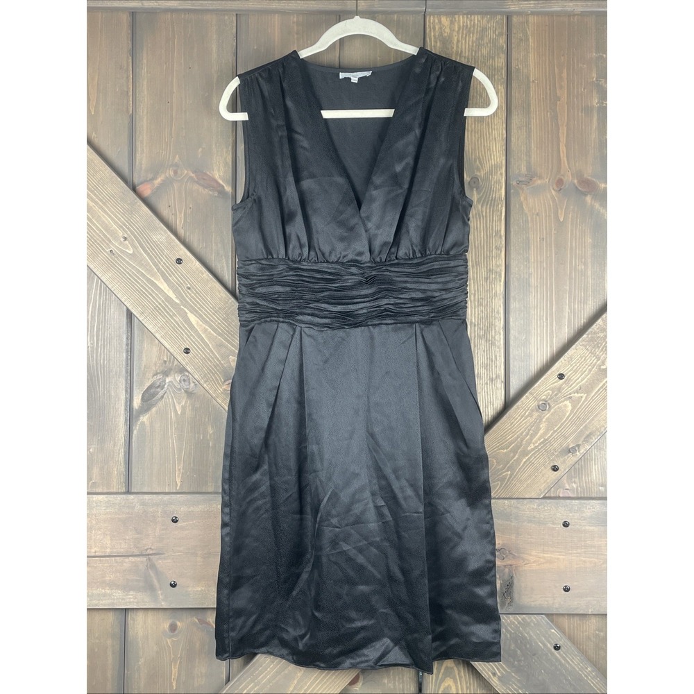 Adam by Adam Lippes Black Silk Sheath Dress Elegant Evening Cocktail Formal Sz 6